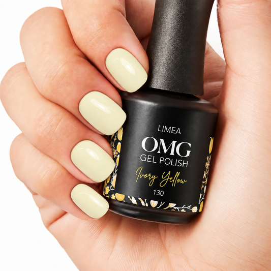130 Ivory yellow gel polish