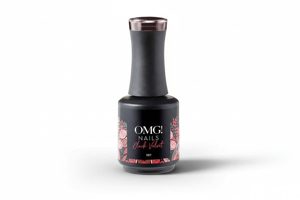 Schwarzer Samt-Gel-Nagellack