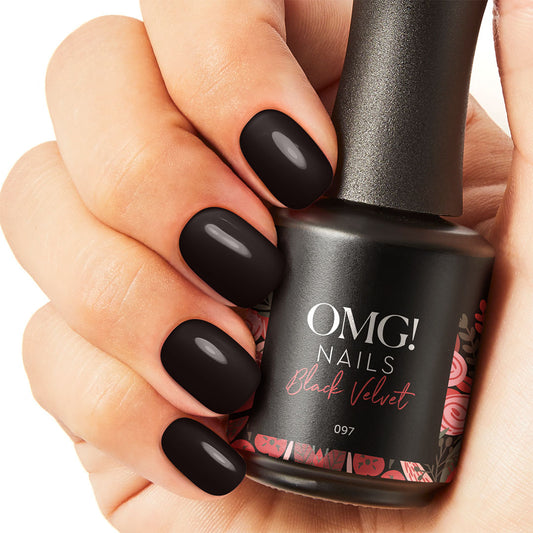 Schwarzer Samt-Gel-Nagellack