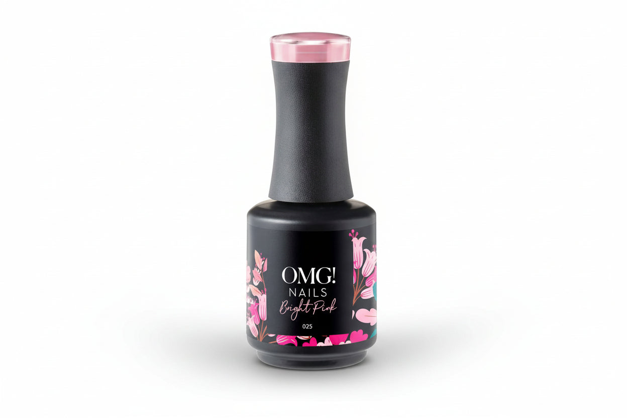 Bright Pink Gellak - OMG! Nails