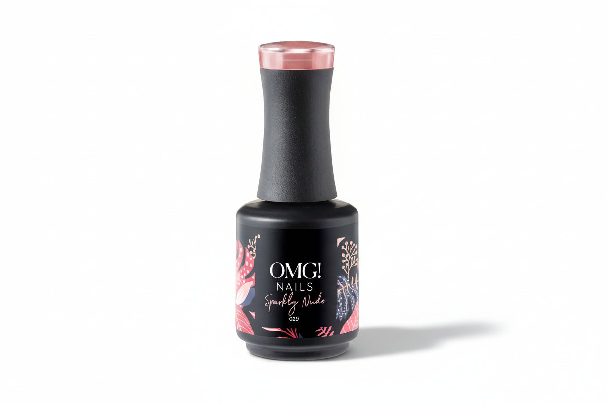 Sparkley Nude Gellak - OMG! Nails