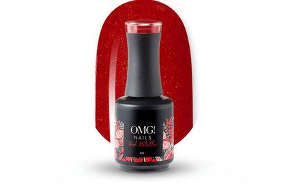 Roter Metallic-Gel-Nagellack