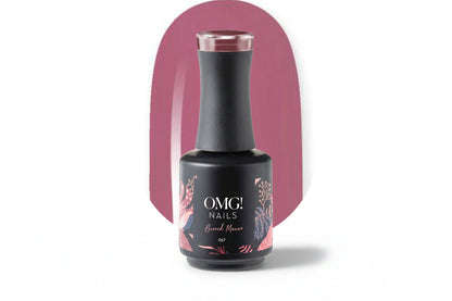 Gebrannter malvenfarbener Gel-Nagellack