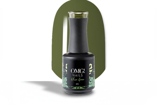 Olivgrüner Gel-Nagellack