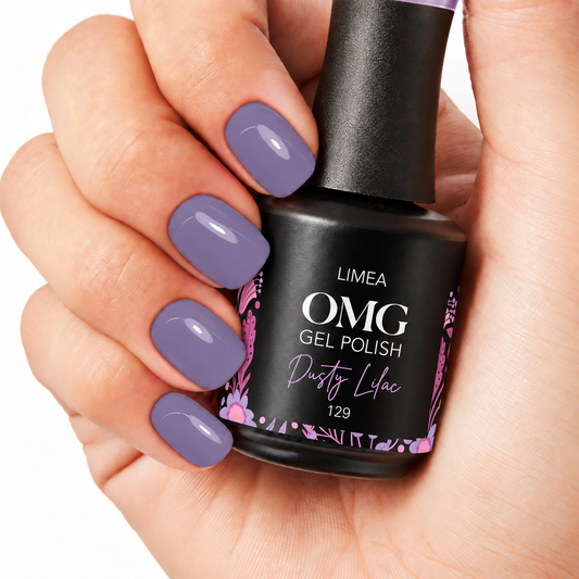 129 Dusty Lilac gel polish