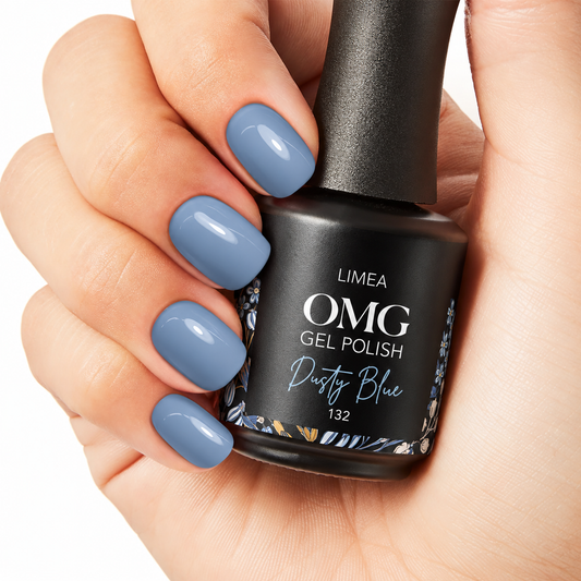 132 Dusty Blue Gel Polish