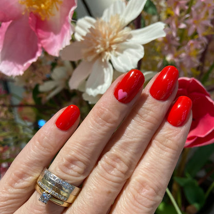 018 Lady in Red Gel Polish