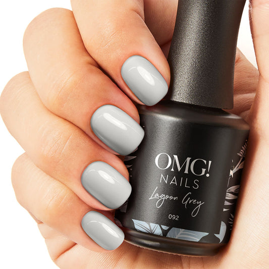 Gel-Nagellack in Lagunengrau