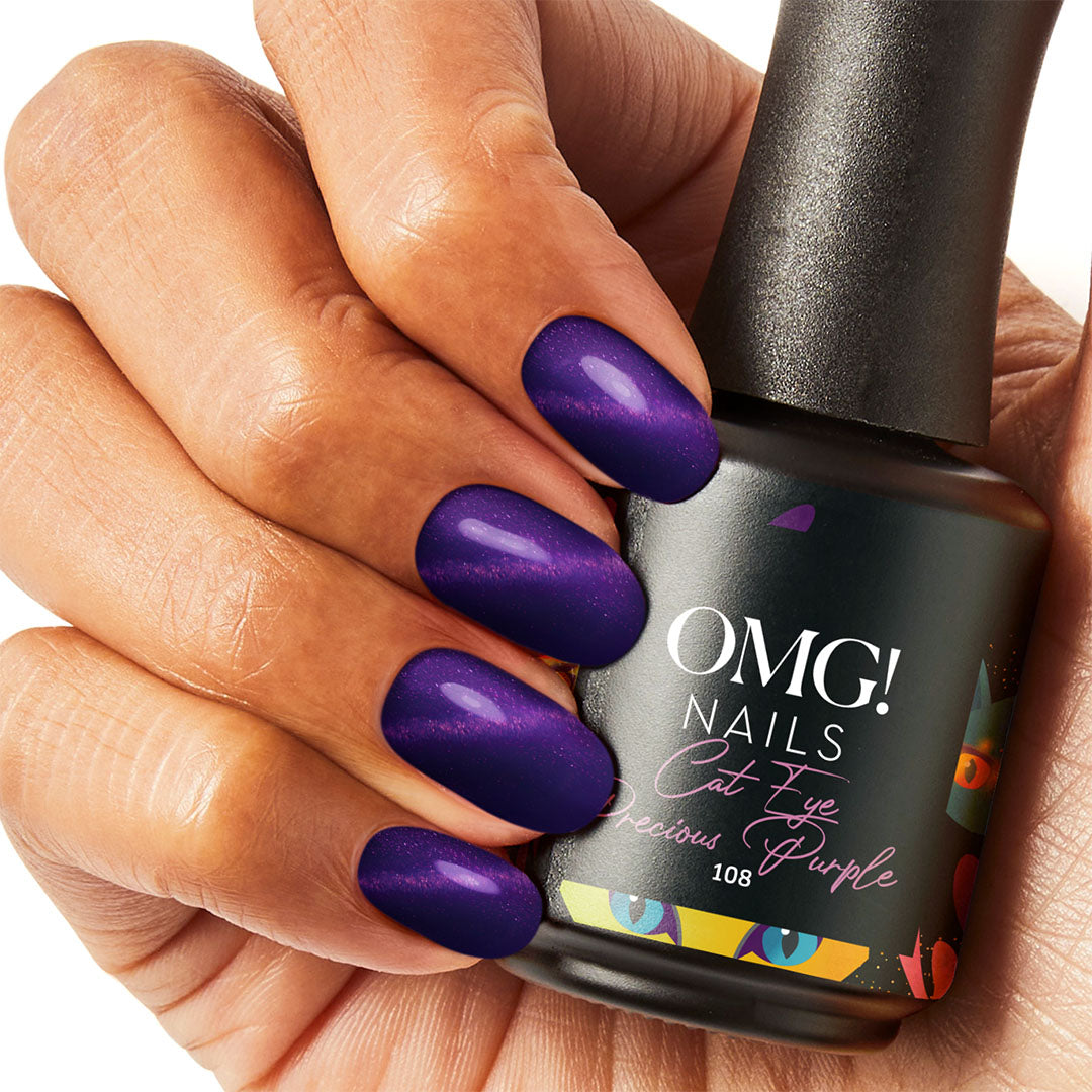 108 Cat Eye Precious Purple Gellak
