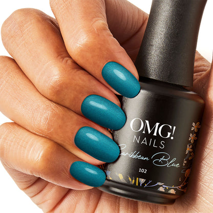 102 Caribbean Blue Gel Polish