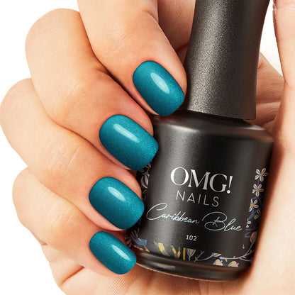 102 Caribbean Blue Gel Polish