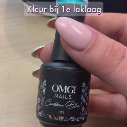 102 Caribbean Blue Gel Polish