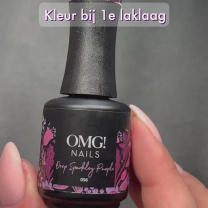 056 Deep Sparkley Purple Gel Polish
