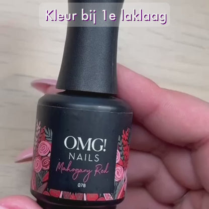 078 Mahogany Red Gel Polish