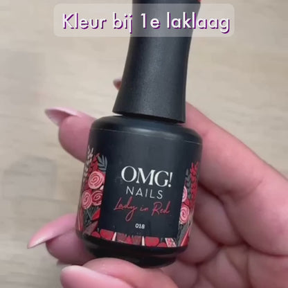 018 Lady in Red Gel Polish