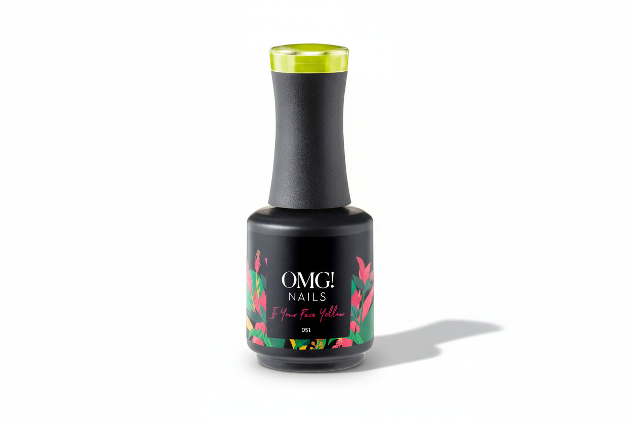 In Your Face Yellow Gellak - OMG! Nails