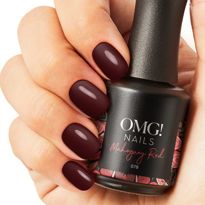 078 Mahogany Red Gel Polish