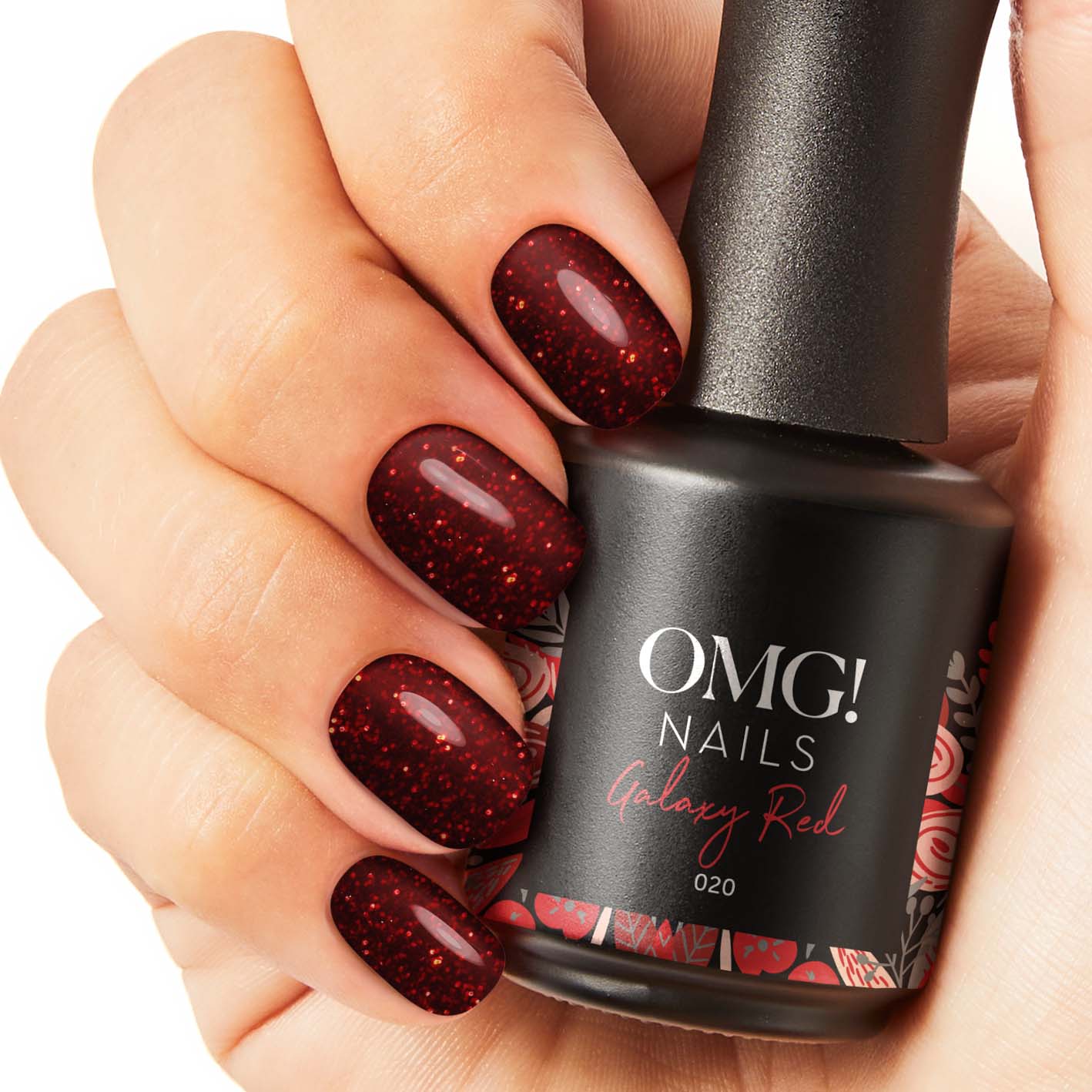 Galaxy Red Gel-Nagellack