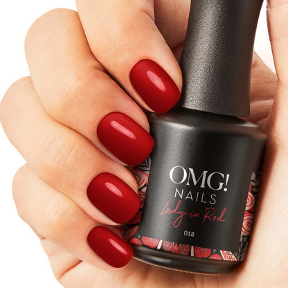 018 Lady in Red Gel Polish