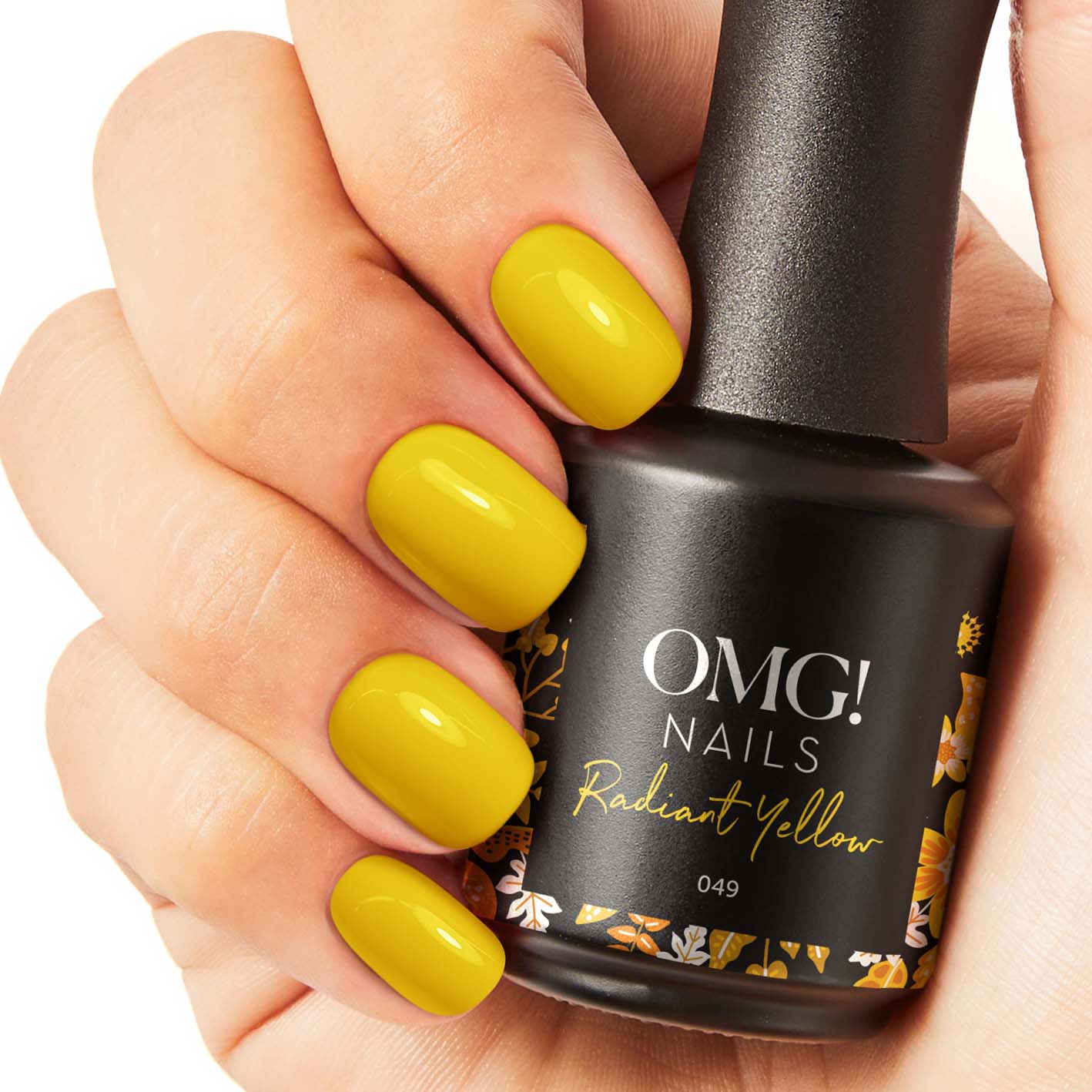 Strahlend gelber Gel-Nagellack