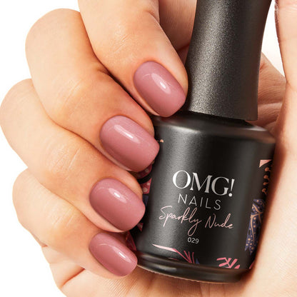 029 Sparkly Nude Gel Polish