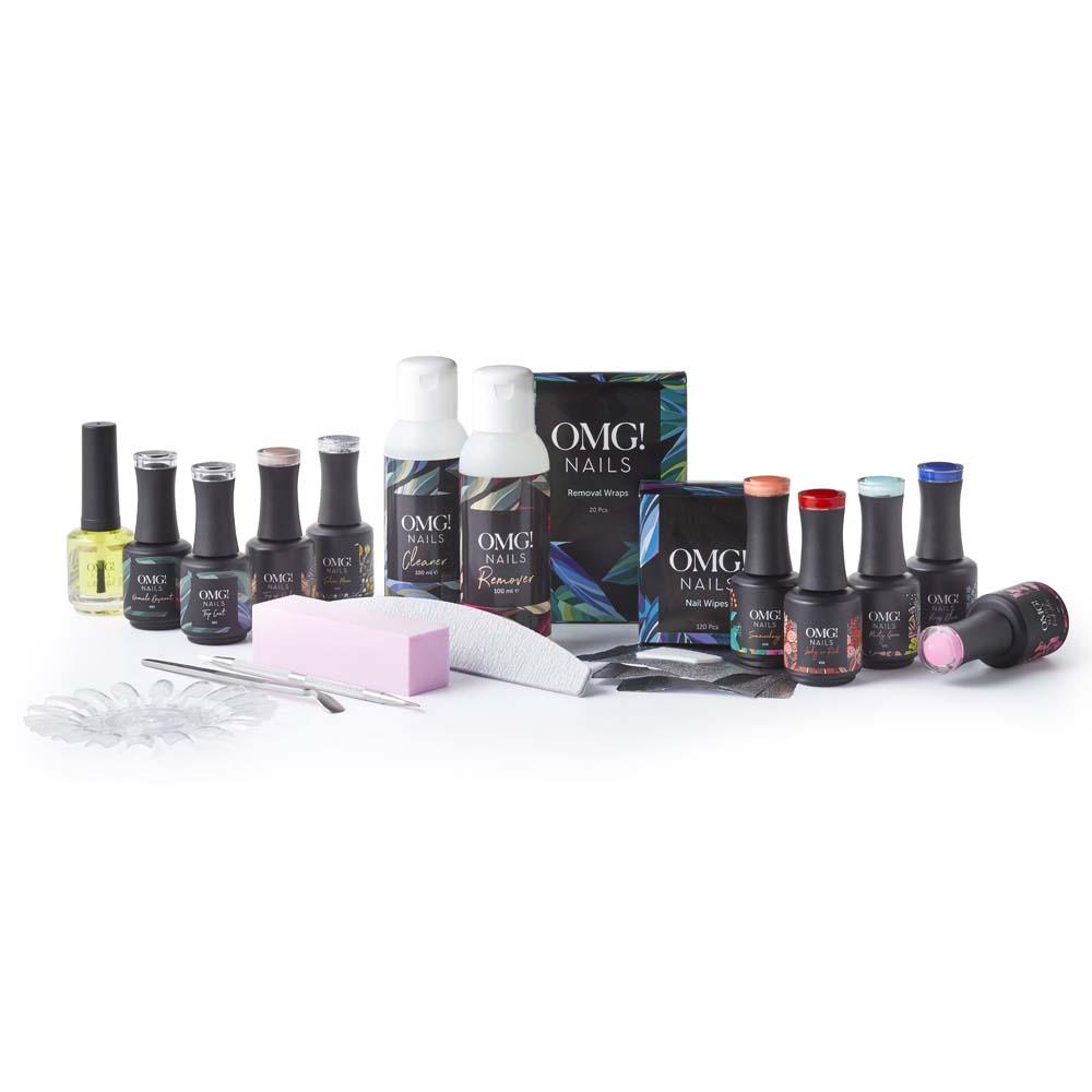 Gellak Starterspakket zonder lamp en 7 kleuren - OMG! Nails