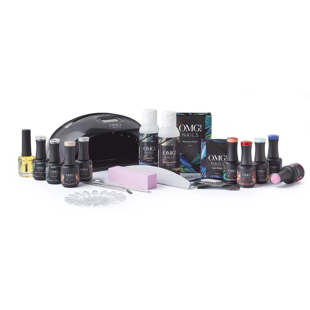 Gellak Starterspakket met lamp en 7 kleuren - OMG! Nails